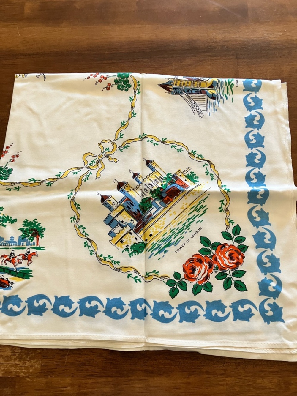 Vintage British Tablecloth